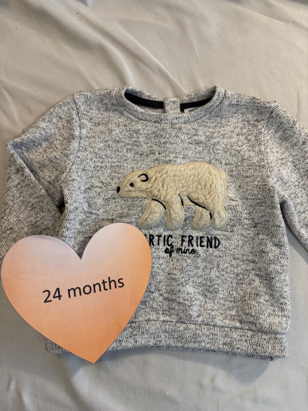 Bout'chou - long  sleeve pullover sweatshirt/sweater. Size 24 months